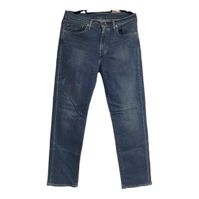 Levis Mens 751 Blue Denim Straight Fit Jeans 32W 34L Used.