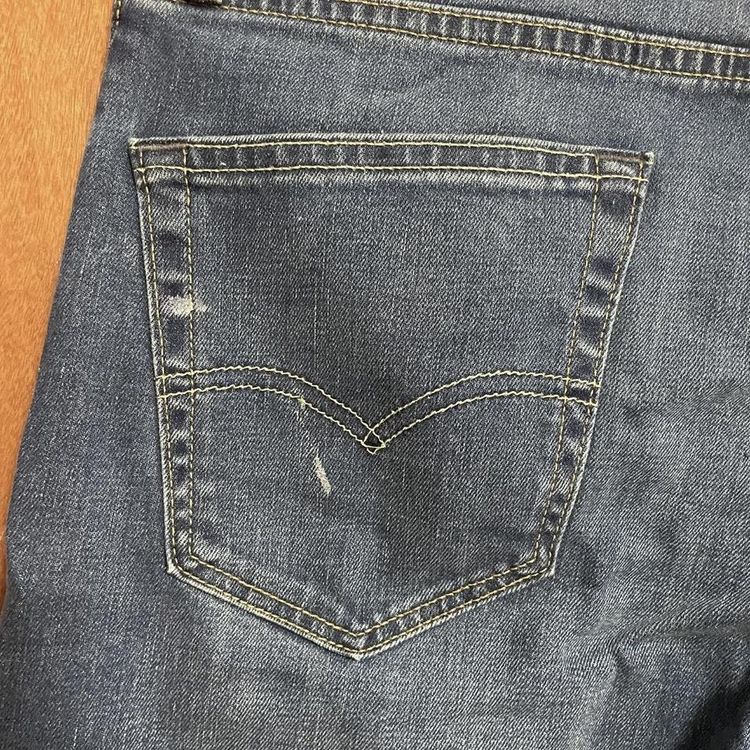 Levis Mens 751 Blue Denim Straight Fit Jeans 32W 34L Used. image 8