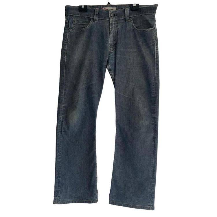 Levi's 506 Jeans Standard Fit Blue Size W36 L30 Mens Straight Denim Button Fly.
