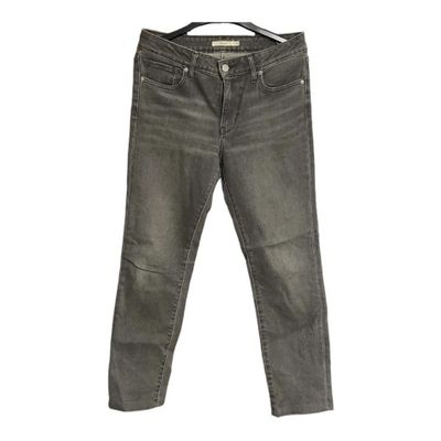 LEVI'S 712 Dark Grey Denim Slim Straight Jeans Womens W28 L28.