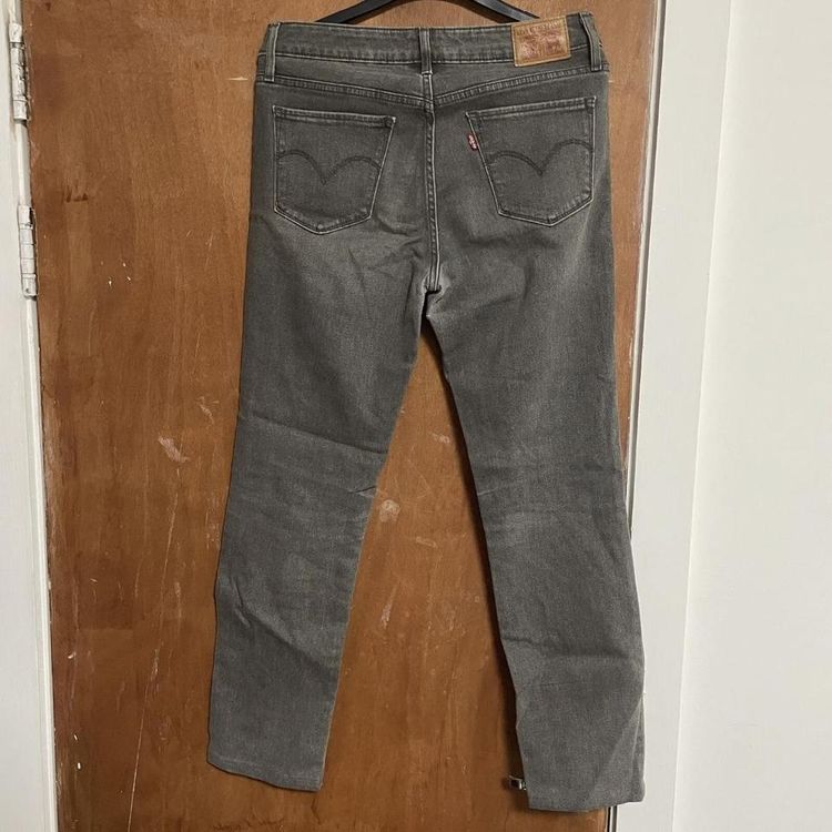 LEVI'S 712 Dark Grey Denim Slim Straight Jeans Womens W28 L28. image 4
