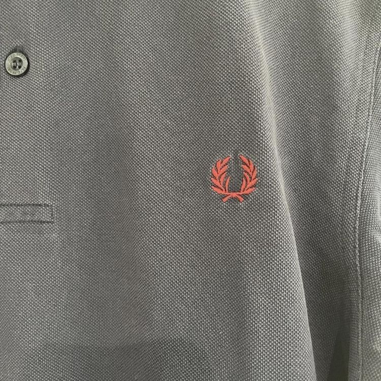 Fred Perry Mens Navy Blue & Red Polo Shirt Short Sleeve Embroidered Logo Large image 4