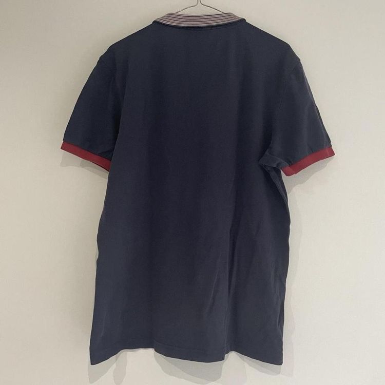 Fred Perry Mens Navy Blue & Red Polo Shirt Short Sleeve Embroidered Logo Large image 6