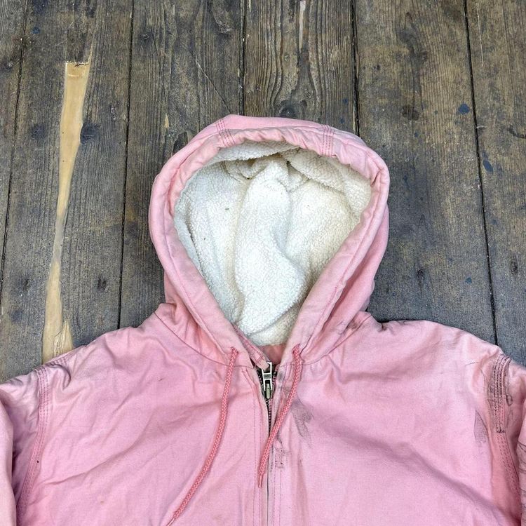 Shmidt Active Jacket Fleece Lined Vintage Workwear Coat, Pink, Womens 3XL image 6