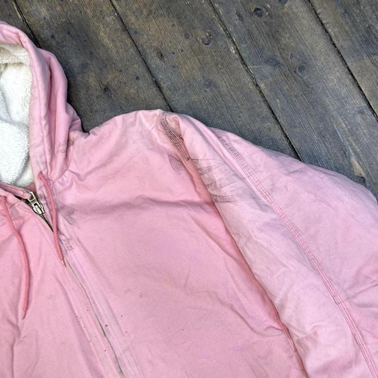 Shmidt Active Jacket Fleece Lined Vintage Workwear Coat, Pink, Womens 3XL image 4