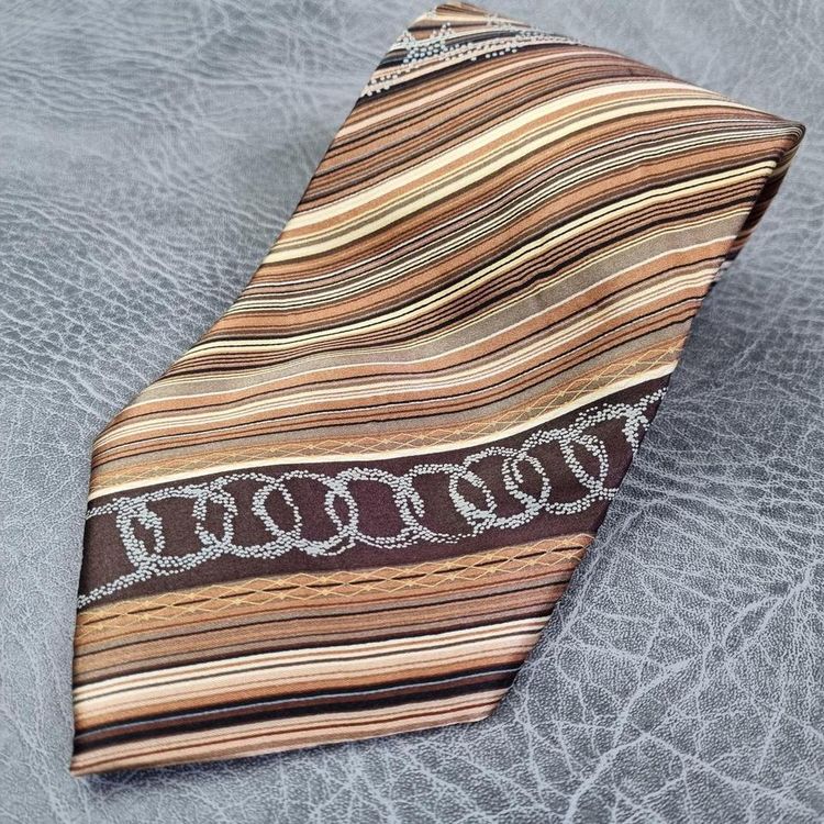 Vintage Swing tie 40s tie 1940s tie mens tie Necktie RARE tie Striped tie abstract Enzo Brunatti image 2