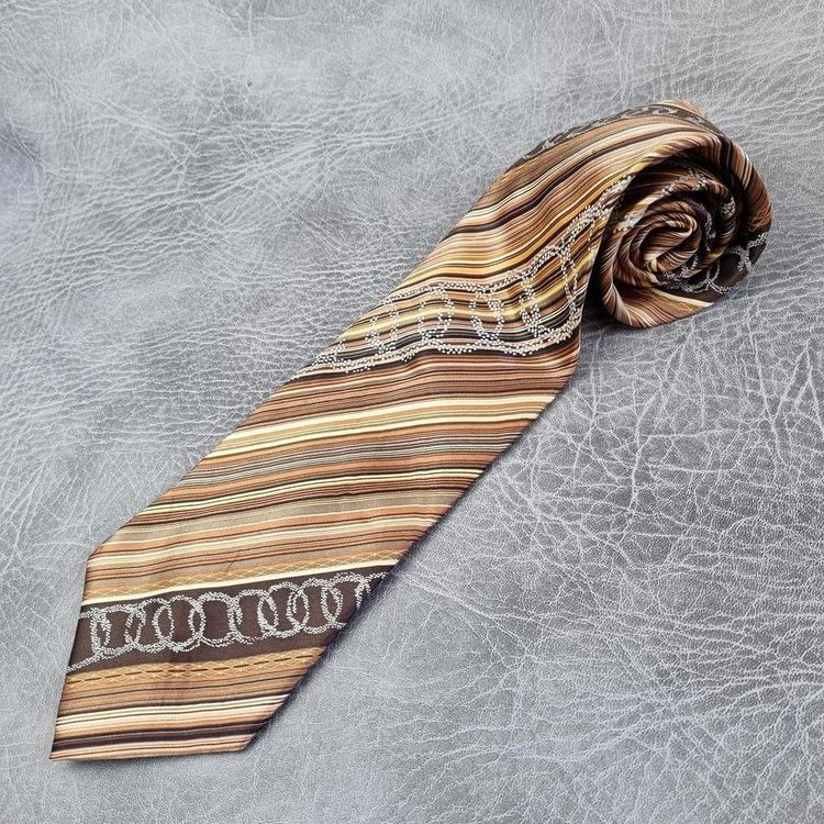 Vintage Swing tie 40s tie 1940s tie mens tie Necktie RARE tie Striped tie abstract Enzo Brunatti image 3