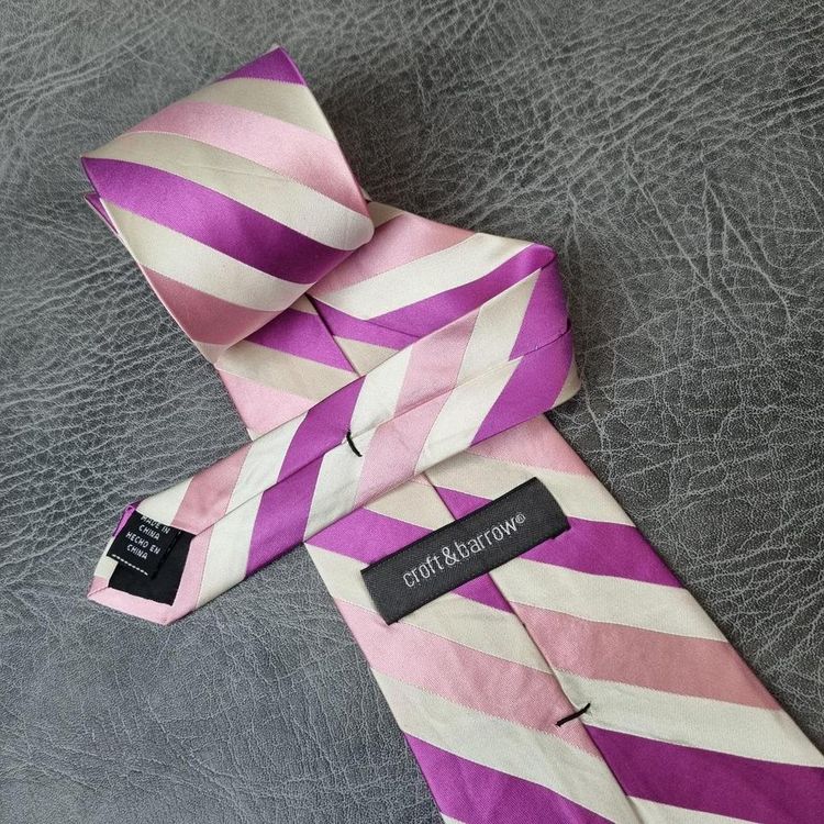 Vintage tie, Striped Tie, Mens tie, Striped Necktie RARE swing tie, Silk tie 4
