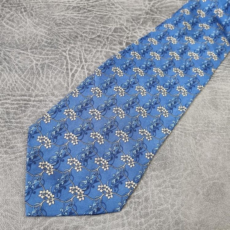 Vintage Mens Tie BEAUFORT Necktie Retro 80s SILK Men's ties Abstract image 2