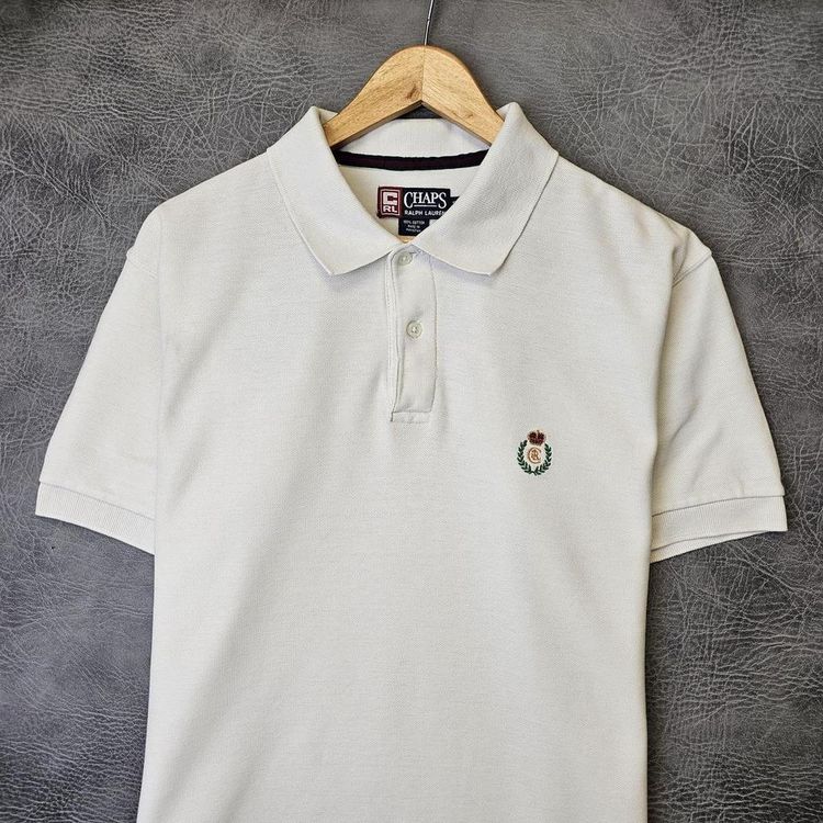 Ralph Lauren Chaps Polo shirt short Sleeve Vintage mens Polos Shirt  Rugby Tee 2
