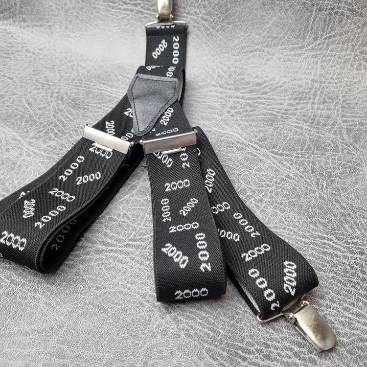 Vintage Mens Braces, Y2K 00s Braces, Mens Suspenders, Pants Braces, 1" 30mm, 2000s image 4