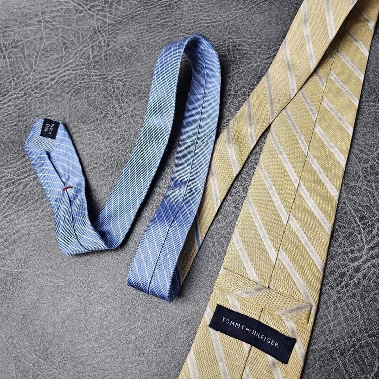Vintage Tie, Striped Tie,Mens tie, silk tie, Wide tie,suit necktie, Wedding tie, Tommy Hilfiger image 4