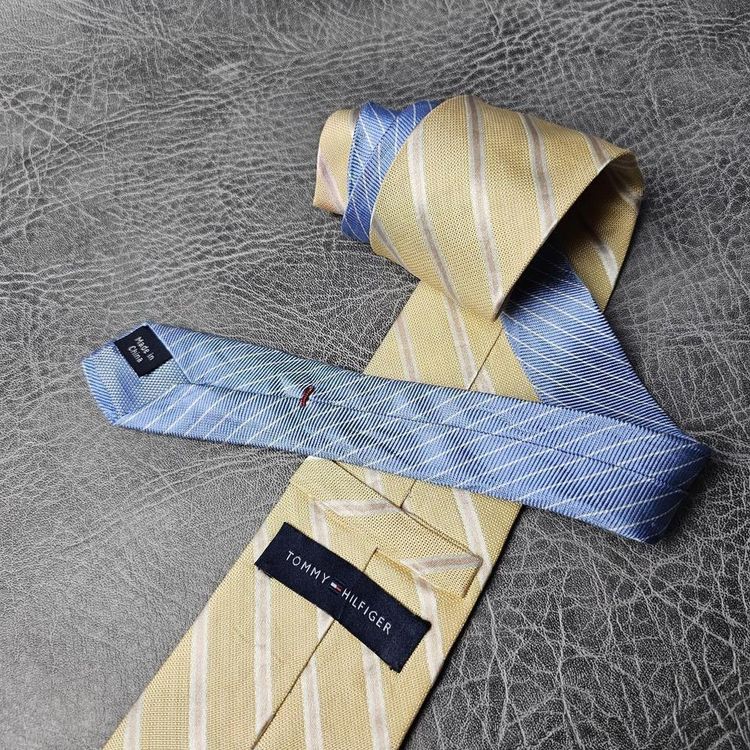 Vintage Tie, Striped Tie,Mens tie, silk tie, Wide tie,suit necktie, Wedding tie, Tommy Hilfiger image 5