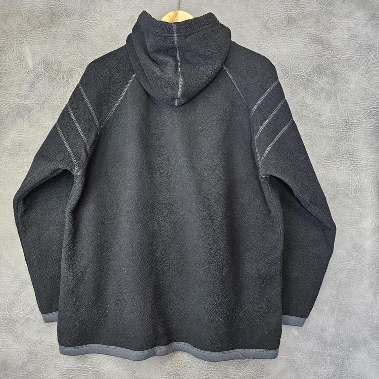 Vintage Adidas Hoodie Fleece Sweatshirt  Pullover Jumper Sweater Hoody  L Grey image 5