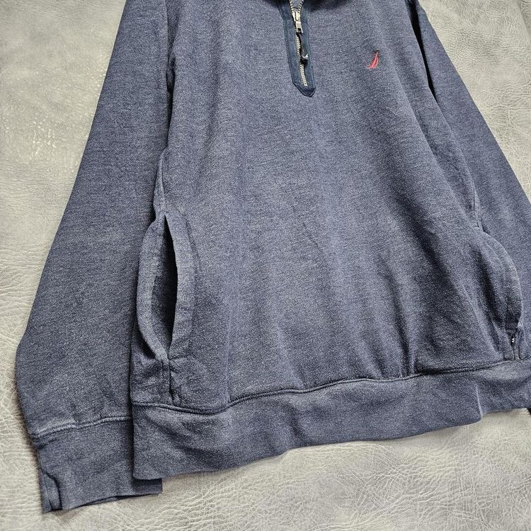 Vintage Sweatshirt Nautica Quarter Zip Jumper Logo Sweater  USA 3