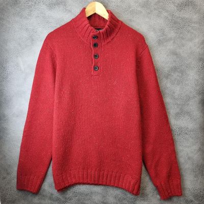Vintage Nautica Knitted Jumper, knitted Sweater, Men's L Jumper, Navy Cotton