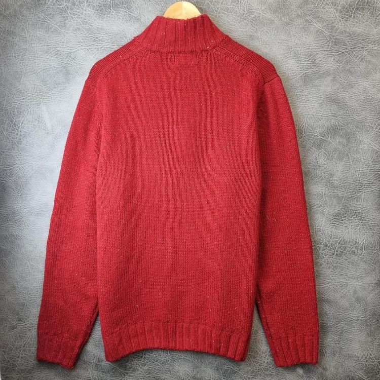 Vintage Nautica Knitted Jumper, knitted Sweater, Men's L Jumper, Navy Cotton image 4