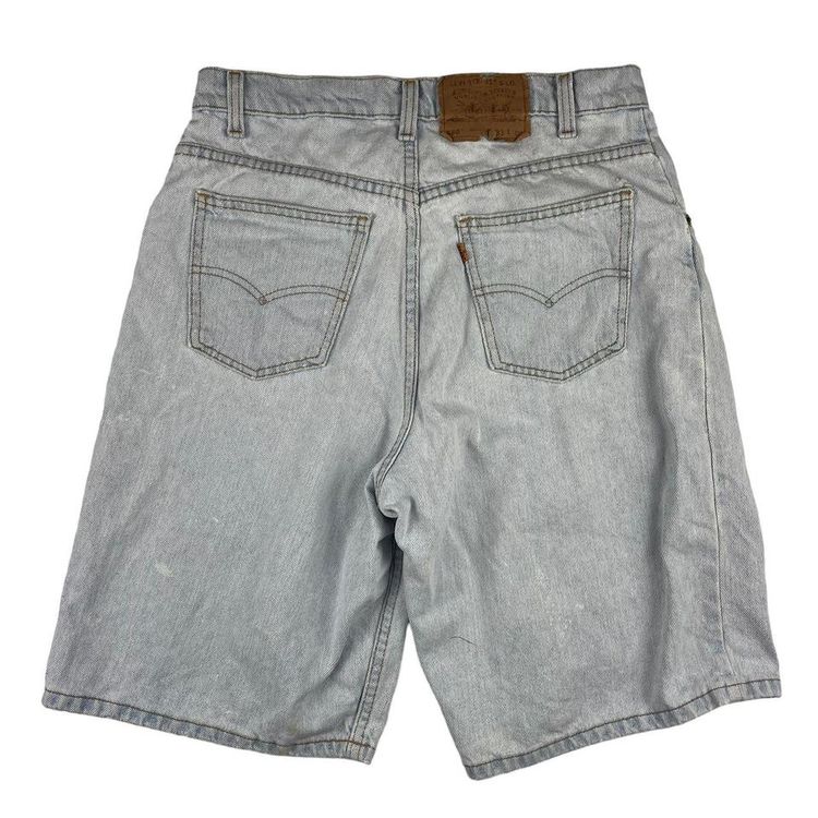 Vintage Levis Orange Tab 580 Denim Shorts Jorts Light Blue W32