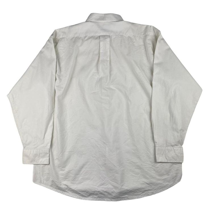 Vintage Ralph Lauren Embroidered Long Sleeve Shirt White Fits Large imagen 3