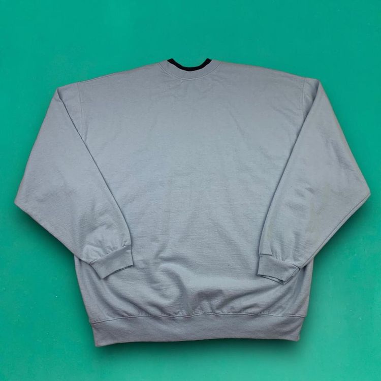 Pleasant Shade Vintage 90s Cute Embroidered Birds Farm Wildlife Sweatshirt Jumper Blue XL image 4