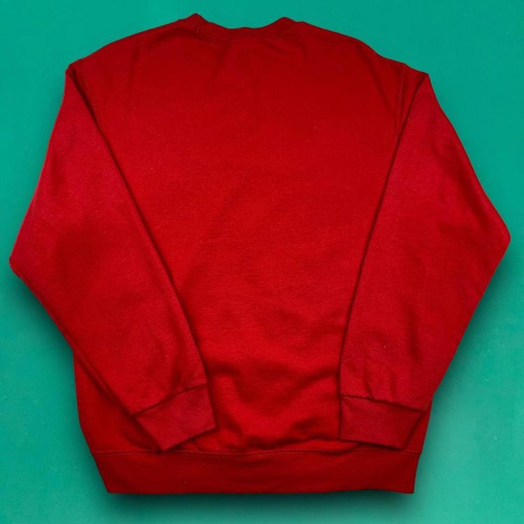 Fruit of the Loom BEST Vintage Cute Embroidered Cats Grandma Full Zip Sweatshirt Jumper Red M image 4