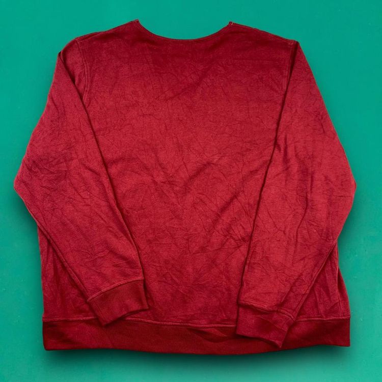 Shenanigans Vintage 90s Cute Embroidered Hippie Boho Kaftan Sweater Top Red XL image 4
