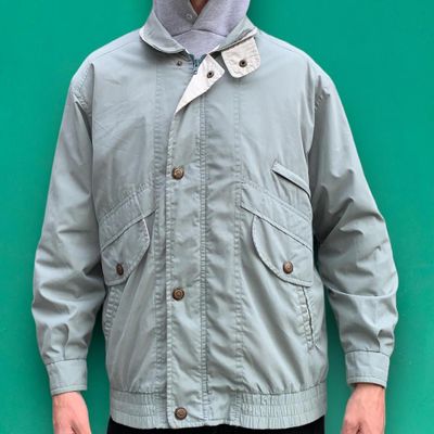 Baracuta Vintage 90s Full Zip Coat Jacket Elasticated Waist Green L