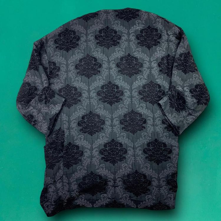 Zara Embroidered Flowers Abstract Cardigan Black M image 4