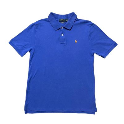 Ralph Lauren Short Sleeve Polo Shirt Blue Classic Fit Size Boys XL (Mens Small)