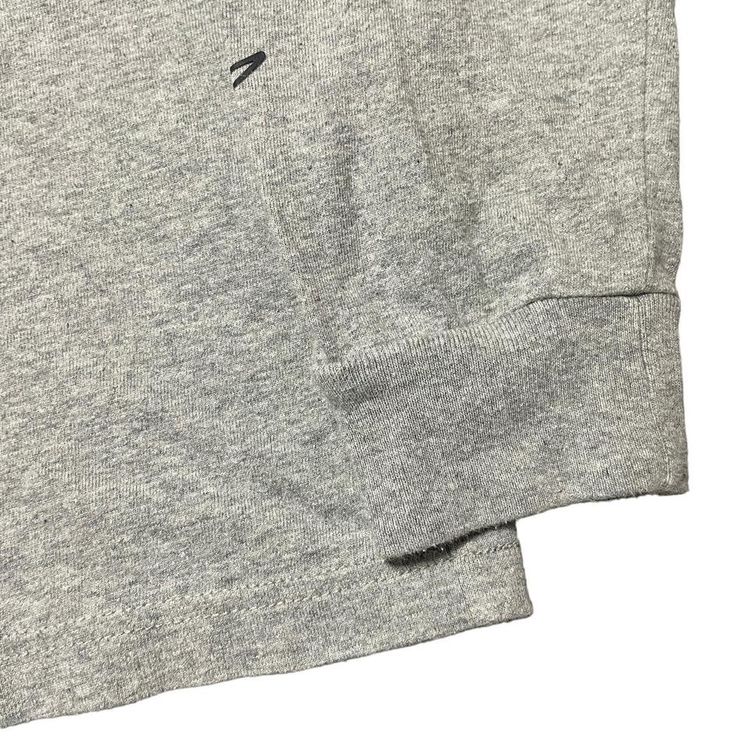 Champion T-Shirt Long Sleeve Grey Pullover Logo Crew Neck Size Small Unisex imagen 5