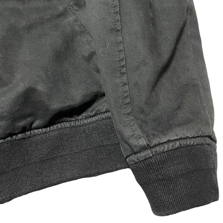 Allsaints Satta Bomber Jacket Black Full Zip Pockets Casual Coat Mens Size Large image 4