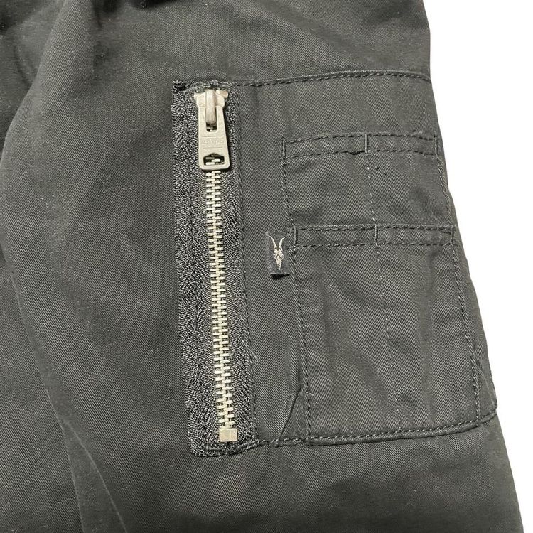 Allsaints Satta Bomber Jacket Black Full Zip Pockets Casual Coat Mens Size Large image 7