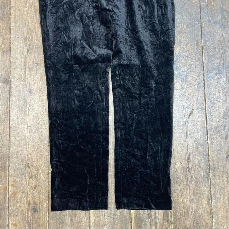 Ralph Lauren Polo Trousers Chino Velvet 90s Straight Leg Pants, Black, Mens 36 image 7