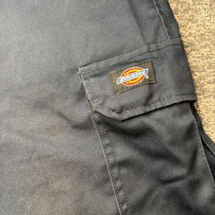 Mens navy Dickies workwear shorts image 2