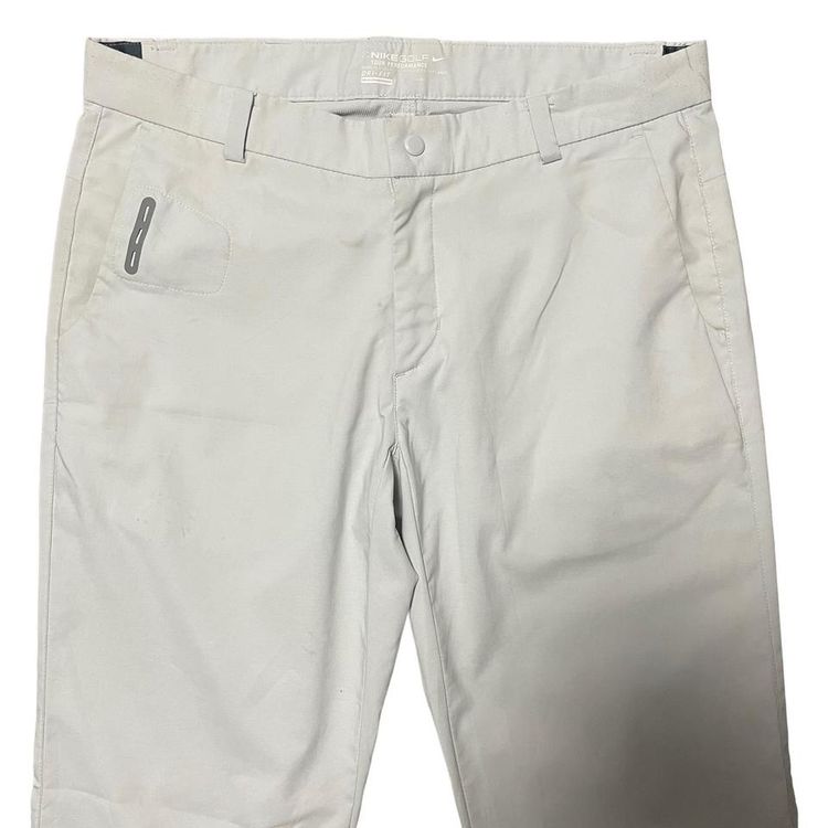 Nike Golf Tour Performance Dri-Fit Trousers White Stretch Pants Mens W34 L32 image 2