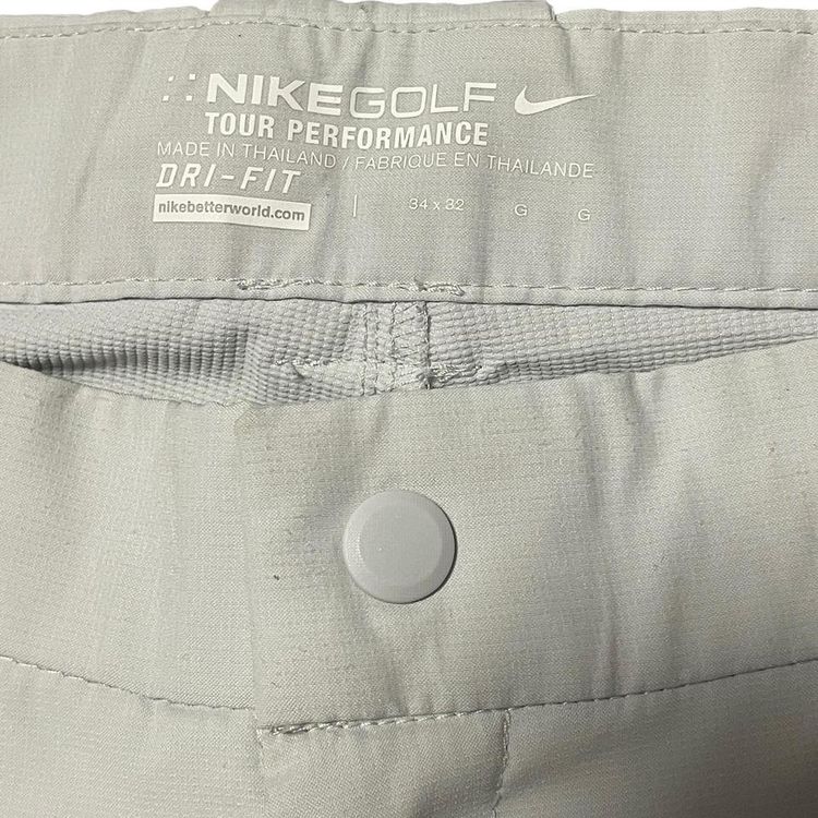 Nike Golf Tour Performance Dri-Fit Trousers White Stretch Pants Mens W34 L32 image 3