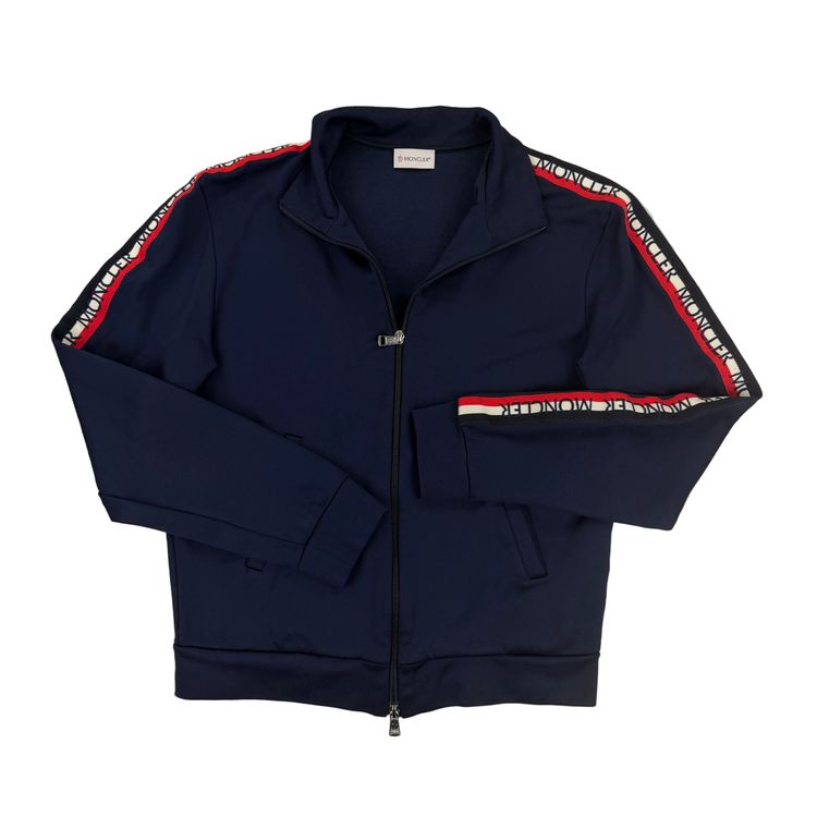 Moncler Men’s Navy Zip-up Track Jacket - XS image 1