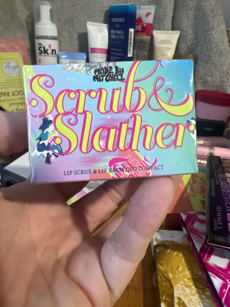 Scrub & Slather Lip Scrub & Lip Balm Duo Compact image 1