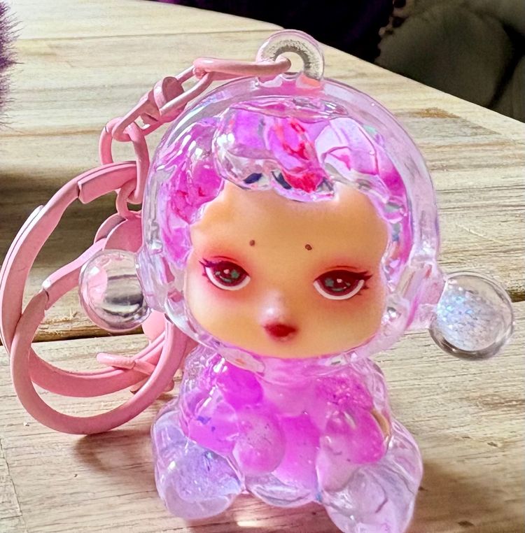 Other Pink Translucent Doll Keychain product image