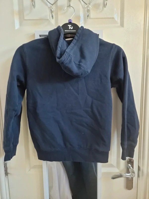 Navy Blue Zip-Up Hoodie image 2