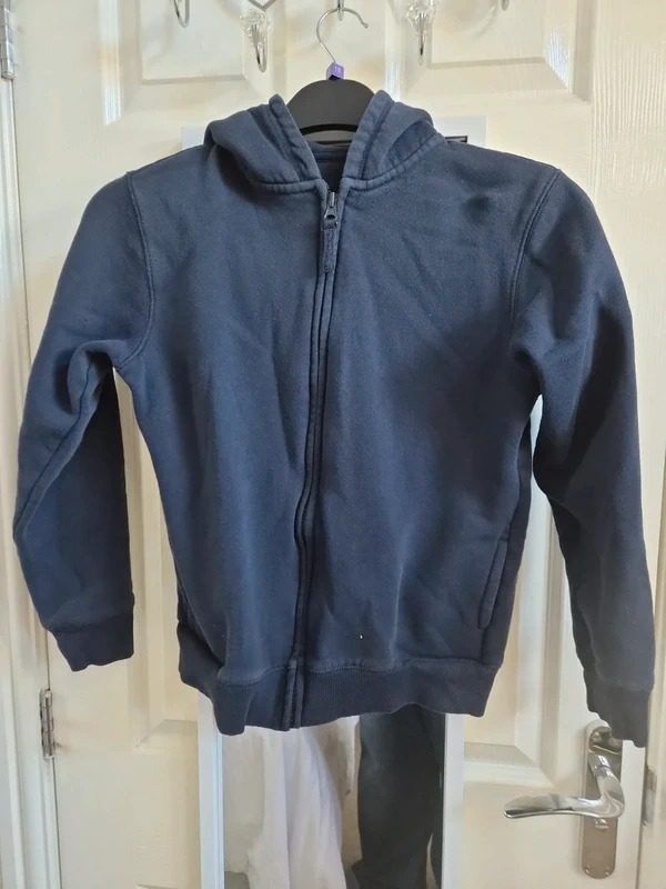 Navy Blue Zip-Up Hoodie image 1