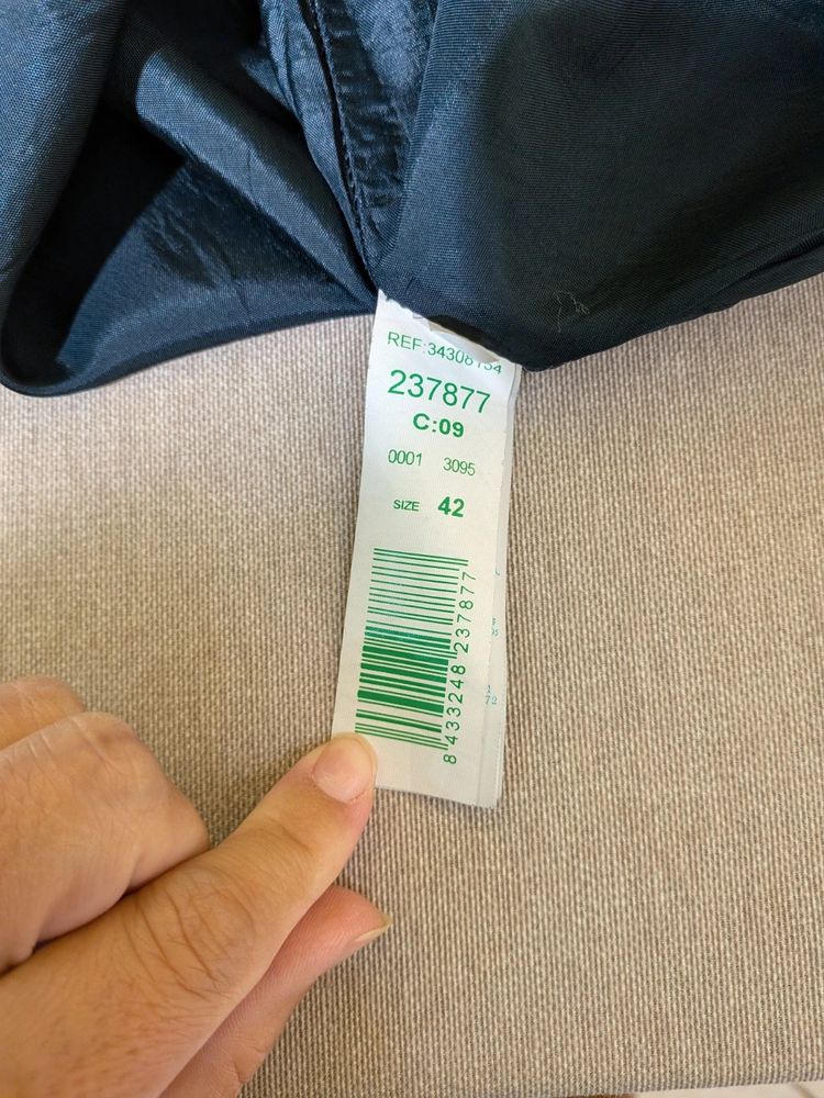 Completo Elegante Mango Suit Grigio Gessato Giacca EUR 40 Gonna EUR 42 / imagen 9