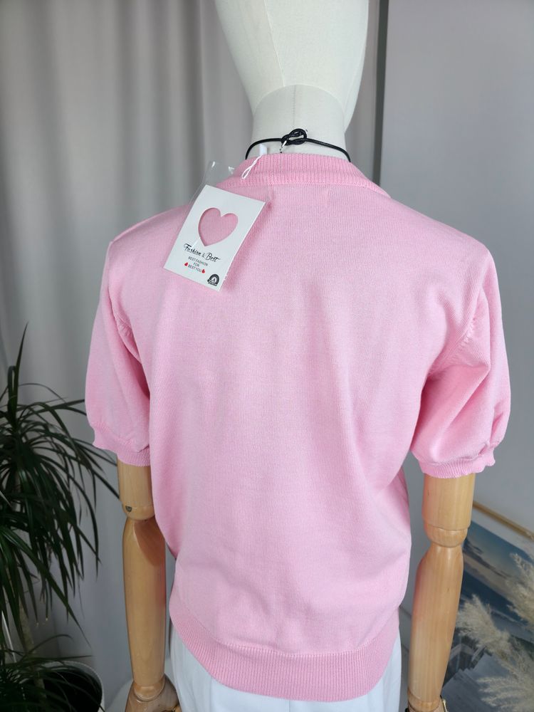 Różowy sweter z krótkim rękawem Snoopy image 2