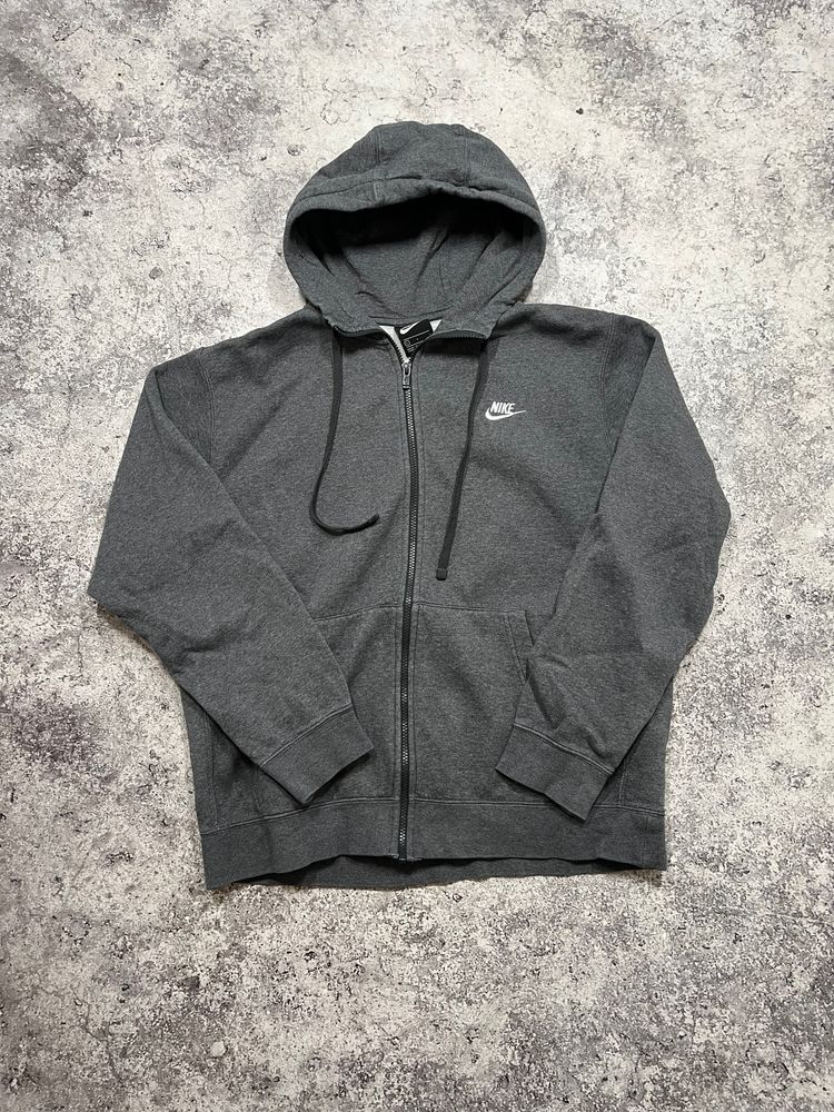 Nike Grey Zip-Up Hoodie