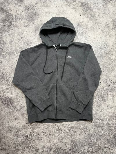Nike Grey Zip-Up Hoodie