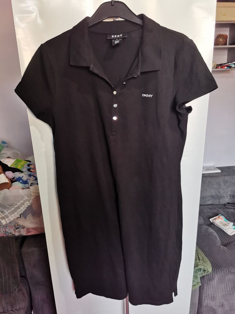 Dkny Black Polo Dress imagen 1