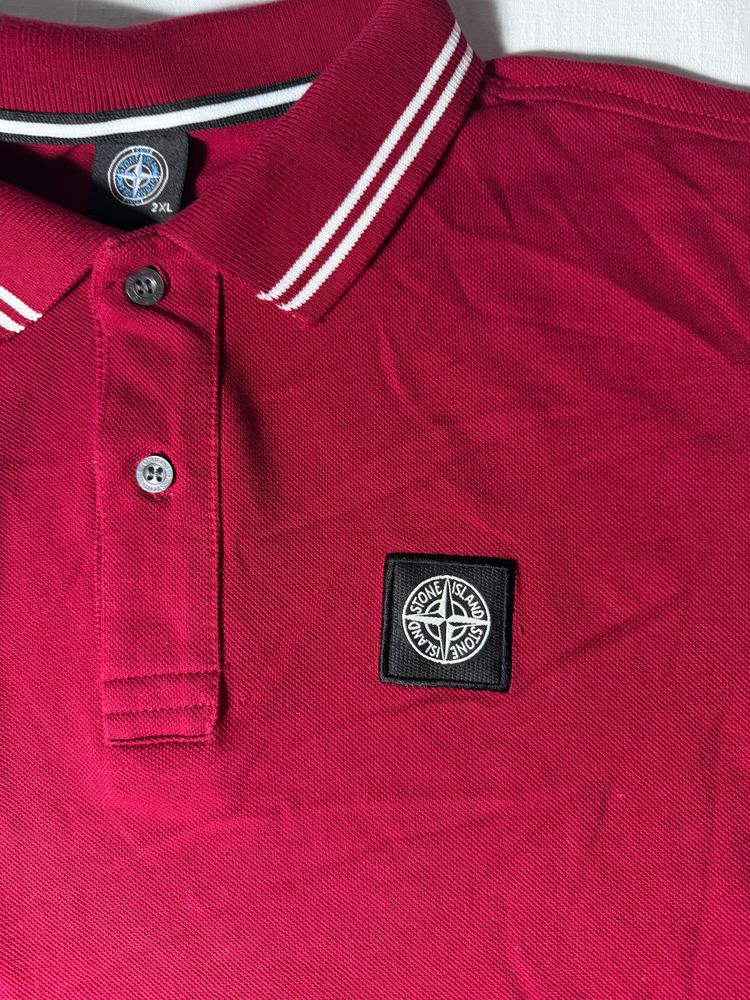 Stone Island Red Polo Shirt 3
