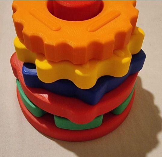 Immagine di Colorful Plastic Stacking Toy And Building Blocks Set 2