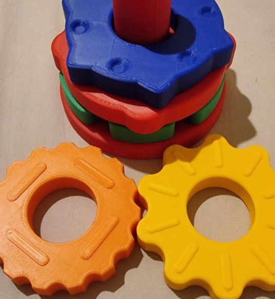 Immagine di Colorful Plastic Stacking Toy And Building Blocks Set 3