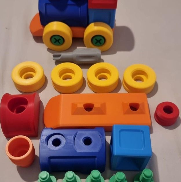 Immagine di Colorful Plastic Stacking Toy And Building Blocks Set 4
